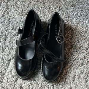 Madden Girl Shiny Black Kids Dress Shoes